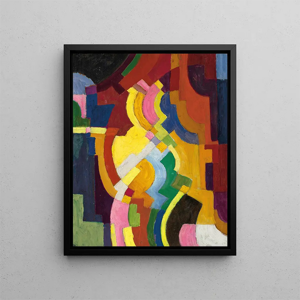 Forms Colorées III - August Macke — framed artwork on a wall