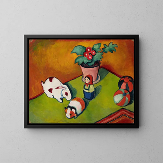 Les jouets de Little Walter - August Macke — framed artwork on a wall