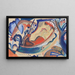Young naked girls in the boat - August Macke — framed artwork on a wall