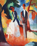 Les gens au bord du lac bleu - August Macke — artwork view