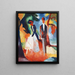 Les gens au bord du lac bleu - August Macke — framed artwork on a wall