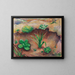Small plants in the forest - August Macke — framed artwork on a wall