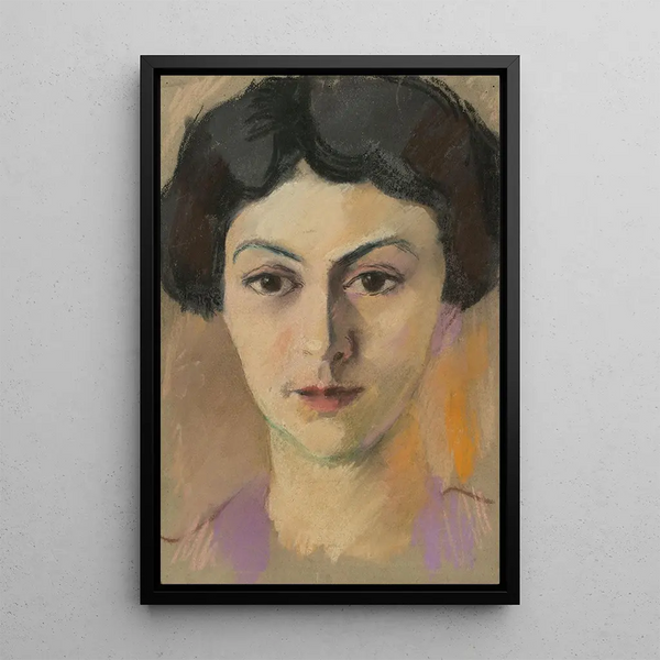 Reproduction of the painting Portrait Painting of Elisabeth at Hilterfingen - August Macke