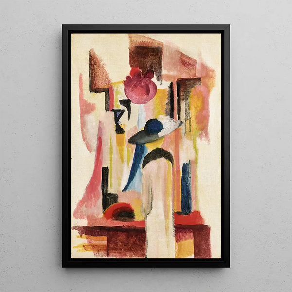 Reproduction of the painting Study for a clear showcase - August Macke