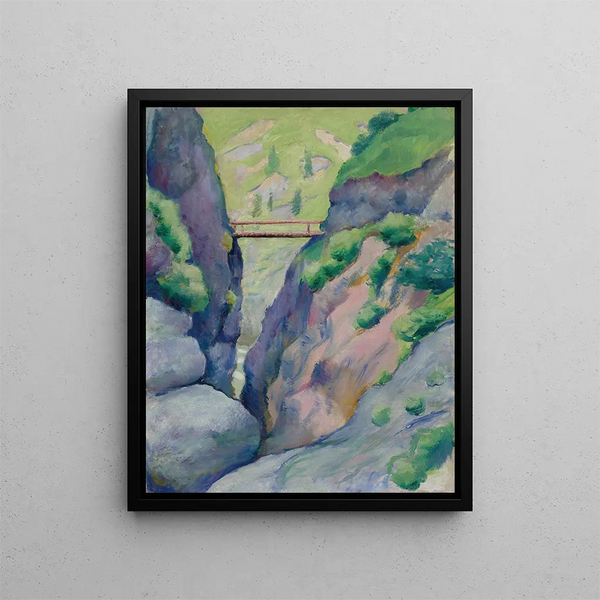 Gorges du Tegernsee - August Macke — framed artwork on a wall