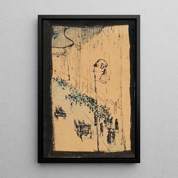 Rue à Paris - August Macke — framed artwork on a wall