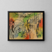 Promenade du bord de l'eau - August Macke — framed artwork on a wall