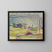 View of Hilterfingen - August Macke — framed artwork on a wall