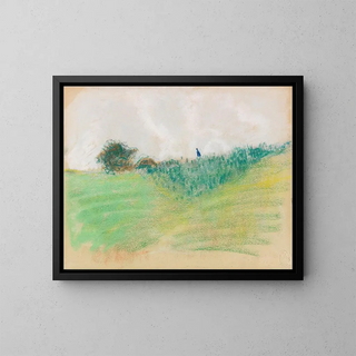 Path near Kreuzberg close to Bonn - August Macke — framed artwork on a wall