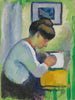 Woman writing - August Macke — artwork view