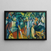 Garden zoological park I - August Macke — framed artwork on a wall
