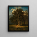 Forest landscape painting - August Maximilian Zimmermann — framed artwork on a wall