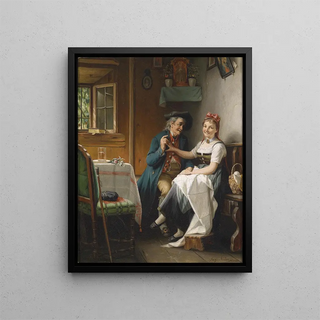 L'admirateur - August Müller — framed artwork on a wall