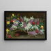 Lilac and Roses Painting - August Pollak — framed artwork on a wall