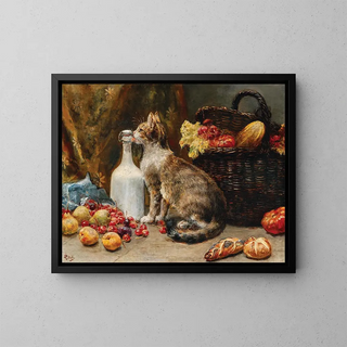 "Langue exigeante" by August Pollak | Painting — framed artwork on a wall