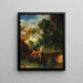 A faun and a nymph - August Richard Zimmermann — framed artwork on a wall