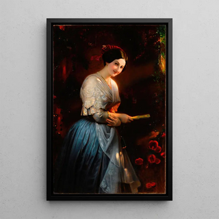 Roman Alabaster Painting - August Riedel — framed artwork on a wall