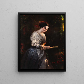 Vittoria Caldoni in Albanian Costume - August Riedel — framed artwork on a wall