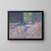 Wild Stream Painting at Rest - August Roth — framed artwork on a wall