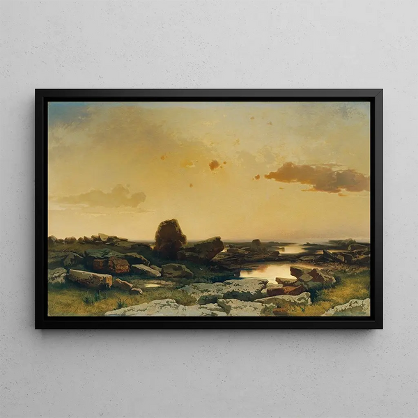 Helgoland Painting - August Schaeffer von Wienwald — framed artwork on a wall