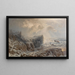 Snowstorm on a Nordic Coast - August Schaeffer von Wienwald — framed artwork on a wall