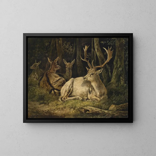 Daim Painting - August Schleich — framed artwork on a wall