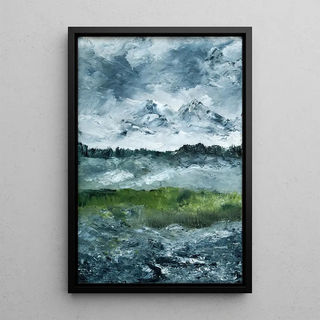 Reproduction of the painting Landscape Study Painting - August Strindberg