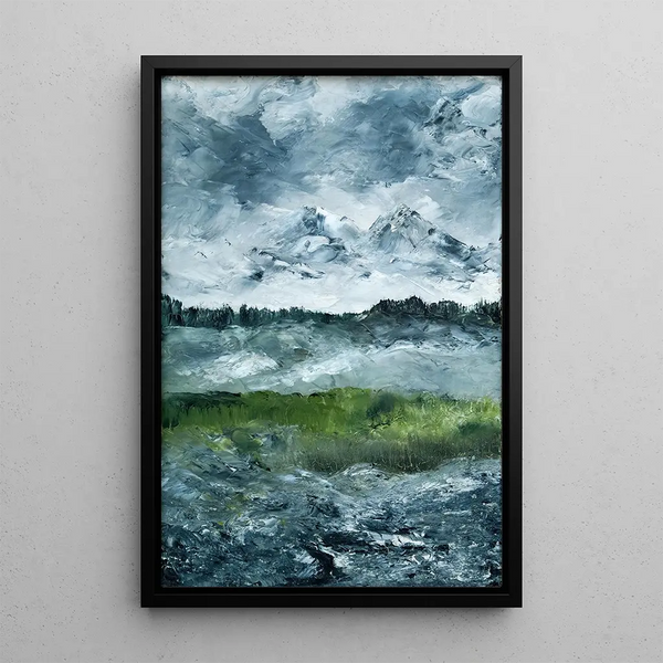 Reproduction of the painting Landscape Study Painting - August Strindberg