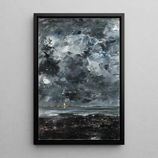 Reproduction of the painting The City - August Strindberg
