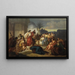 Judith Shows the Head of Holofernes to the Bethulians - August von Heckel — framed artwork on a wall