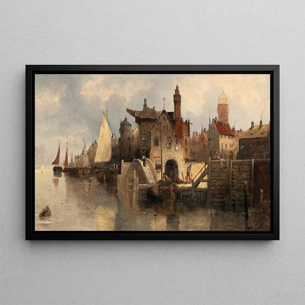 Caprice - August von Siegen — framed artwork on a wall