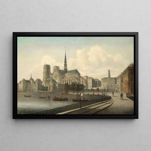 Notre-Dame de Paris - August von Siegen — framed artwork on a wall