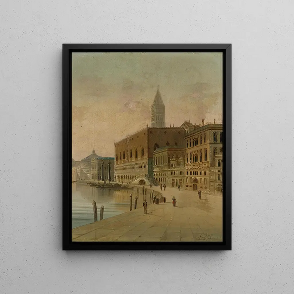 Venice 1 - August von Siegen — framed artwork on a wall