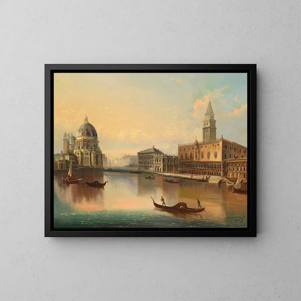 Venice - August von Siegen — framed artwork on a wall
