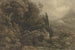 High mountain landscape painting in the storm - August Weber — artwork view