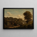 Danish Landscape Painting - August Wilhelm Boesen — framed artwork on a wall