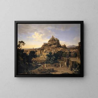 The Golden Age of the Middle Ages - August Wilhelm Julius — framed artwork on a wall