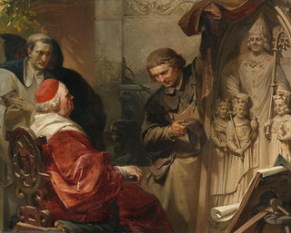 The presentation of the Dombaumeisters to the bishop - August von Kreling — artwork view