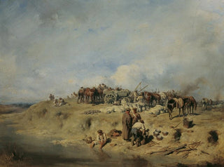 Bivouac de soldats russes - August von Pettenkofen — artwork view