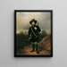 Josef Strommer painting as a hunter - August von Pettenkofen — framed artwork on a wall