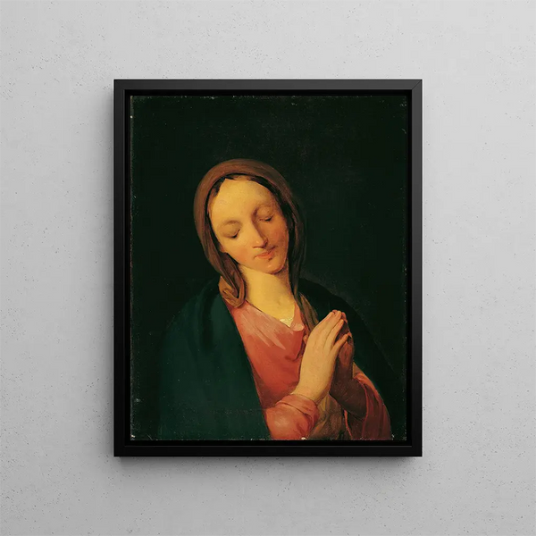 Madonna - August von Pettenkofen — framed artwork on a wall