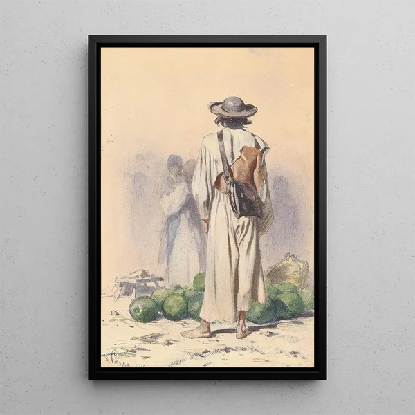 Reproduction of the painting Slovak Peasants - August von Pettenkofen