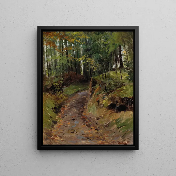 En route vers Gmundenberg - August von Ramberg — framed artwork on a wall