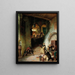 An Important Guest at the Monastery - August von Wille — framed artwork on a wall