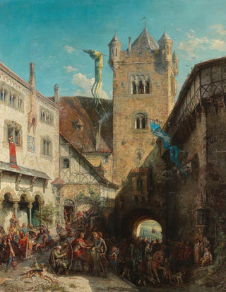The Controversy of the Singers at Wartburg - August von Wille — artwork view