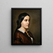 Portrait of a lady - Augusta Borg — framed artwork on a wall
