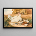a hen with her chicks - Augusta Innes Withers — framed artwork on a wall