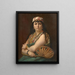 Portrait of a Woman in Oriental Style - Auguste Alexandre Hirsch — framed artwork on a wall