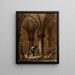 Crypt of the chapel of the Sainte - Catherine hospital, Saint - Denis street, at the corner of Lombards street - Auguste - Sébastien Bénard — framed artwork on a wall