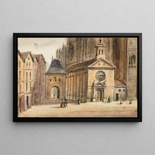 Saint Jean le Rond - Auguste Sébastien Bénard — framed artwork on a wall